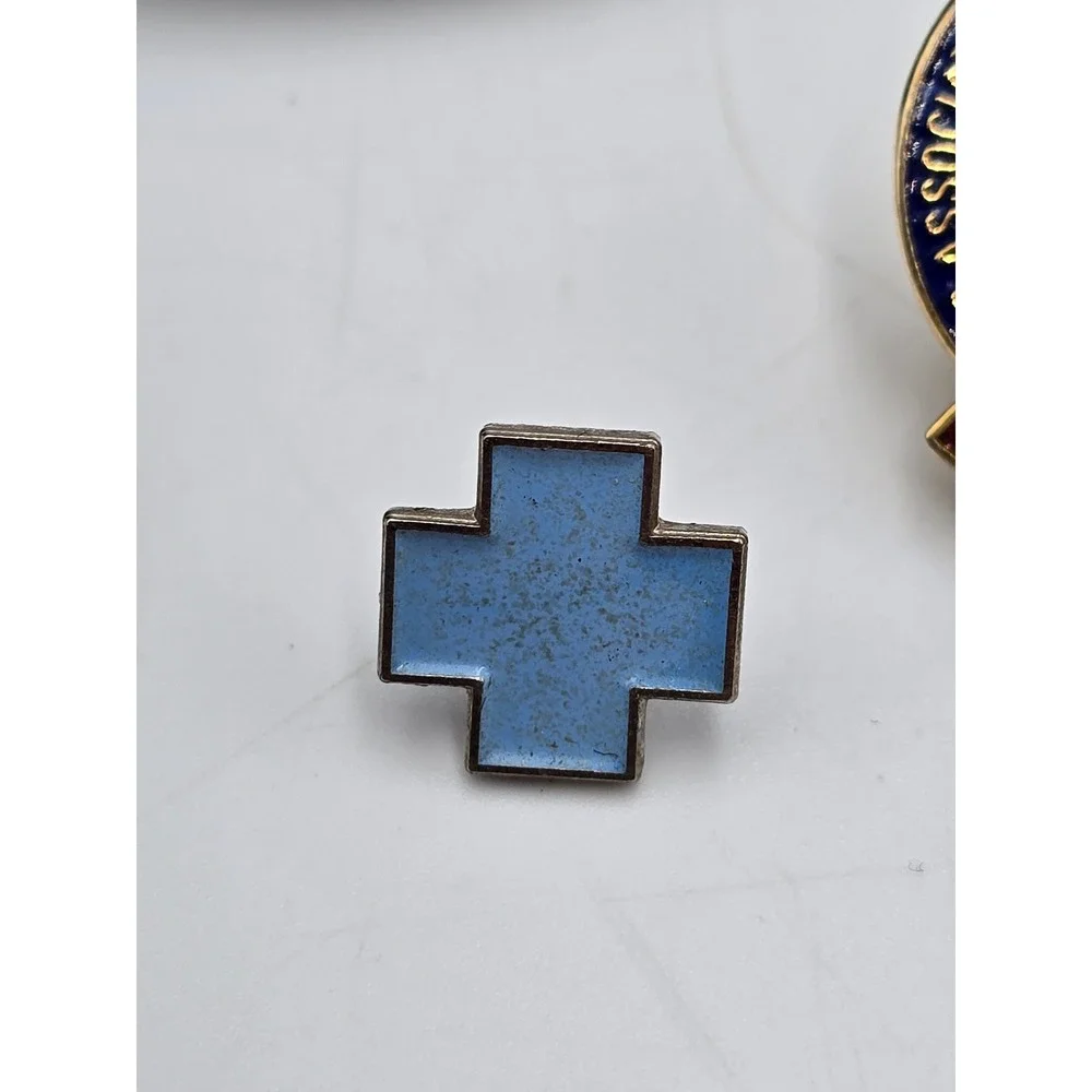 Vintage Healthcare Volunteer Pin Lot Women Multicolor Good Service Award Patch